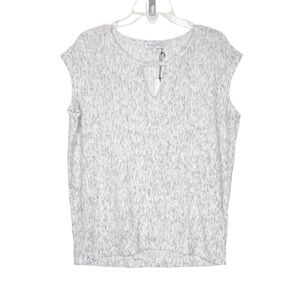 Stitch Fix l Michael Stars Madison Brushed Jersey Cap Sleeve Keyhole Top, Medium